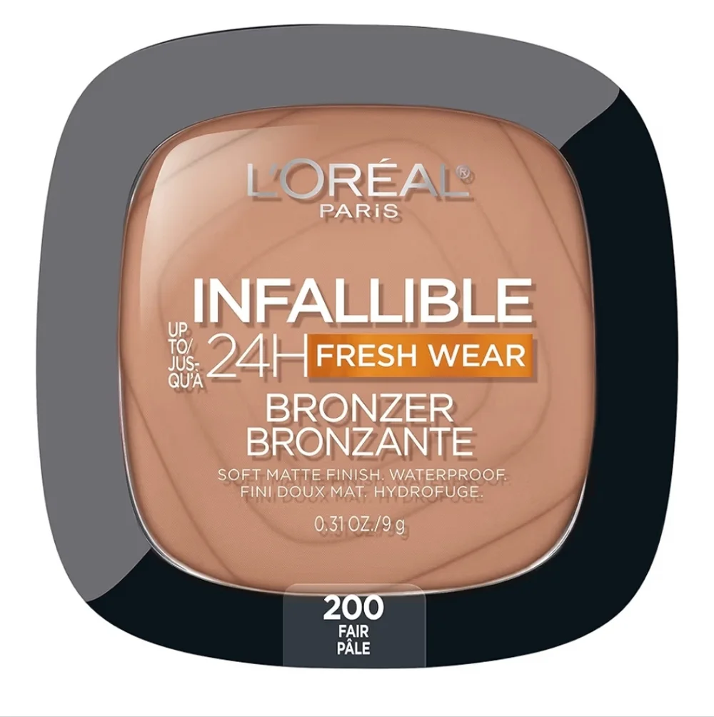 L'Oreal Infallible up to 24H Fresh Wear Matte Longwear Bronzer, 200 Fair
